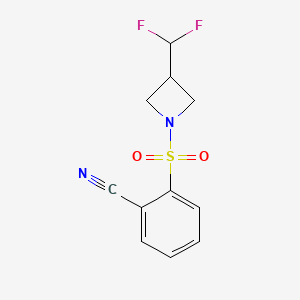 2-((3-(Difluoromethyl)azetidin-1-yl)sulfonyl)benzonitrile