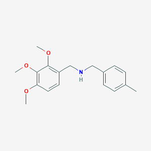 molecular formula C18H23NO3 B281850 N-(4-methylbenzyl)-N-(2,3,4-trimethoxybenzyl)amine 
