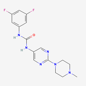 1-(3,5-Difluorophenyl)-3-(2-(4-methylpiperazin-1-yl)pyrimidin-5-yl)urea