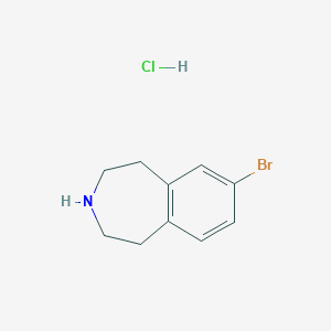 molecular formula C10H13BrClN B2818515 7-溴-2,3,4,5-四氢-1H-苯并[D]氮杂环己烷盐酸盐 CAS No. 2287316-81-6