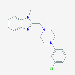 2-{[4-(3-chlorophenyl)-1-piperazinyl]methyl}-1-methyl-1H-benzimidazole