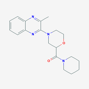 molecular formula C19H24N4O2 B2818524 [4-(3-Methylquinoxalin-2-yl)morpholin-2-yl]-piperidin-1-ylmethanone CAS No. 2415473-21-9