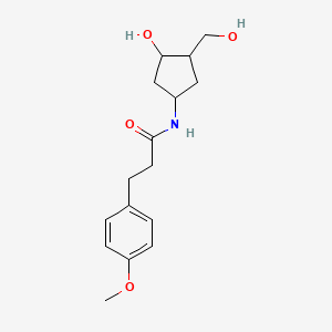 N-(3-hydroxy-4-(hydroxymethyl)cyclopentyl)-3-(4-methoxyphenyl)propanamide