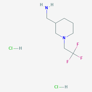 [1-(2,2,2-Trifluoroethyl)piperidin-3-yl]methanamine dihydrochloride