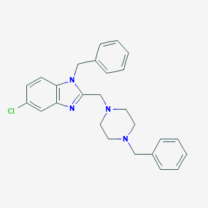 1-benzyl-2-[(4-benzyl-1-piperazinyl)methyl]-5-chloro-1H-benzimidazole