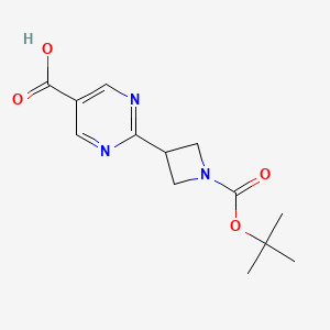2-(1-(Tert-butoxycarbonyl)azetidin-3-YL)pyrimidine-5-carboxylic acid