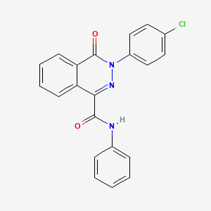 3-(4-chlorophenyl)-4-oxo-N-phenyl-3,4-dihydro-1-phthalazinecarboxamide