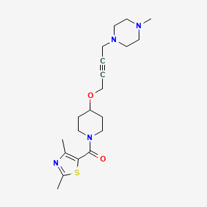 (2,4-Dimethyl-1,3-thiazol-5-yl)-[4-[4-(4-methylpiperazin-1-yl)but-2-ynoxy]piperidin-1-yl]methanone