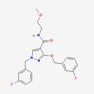 1-(3-fluorobenzyl)-3-((3-fluorobenzyl)oxy)-N-(2-methoxyethyl)-1H-pyrazole-4-carboxamide