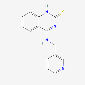 molecular formula C14H12N4S B2818587 4-(pyridin-3-ylmethylamino)-1H-quinazoline-2-thione CAS No. 440322-34-9