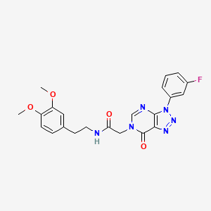 N-(3,4-dimethoxyphenethyl)-2-(3-(3-fluorophenyl)-7-oxo-3H-[1,2,3]triazolo[4,5-d]pyrimidin-6(7H)-yl)acetamide