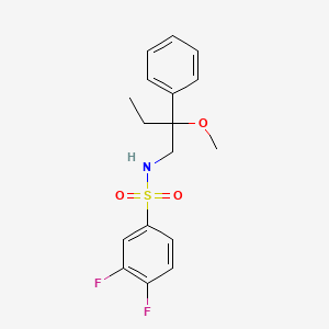3,4-difluoro-N-(2-methoxy-2-phenylbutyl)benzenesulfonamide