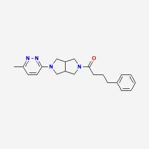 1-[2-(6-Methylpyridazin-3-yl)-1,3,3a,4,6,6a-hexahydropyrrolo[3,4-c]pyrrol-5-yl]-4-phenylbutan-1-one