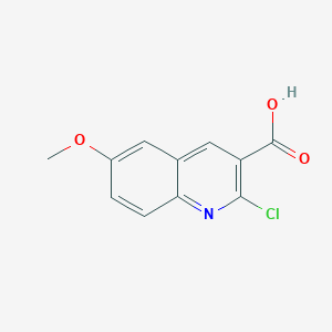molecular formula C11H8ClNO3 B2818604 2-Chloro-6-methoxyquinoline-3-carboxylic acid CAS No. 137612-85-2