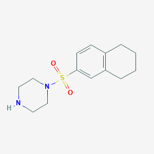 molecular formula C14H20N2O2S B2818606 1-(5,6,7,8-四氢萘-2-基磺酰基)哌嗪 CAS No. 792953-97-0