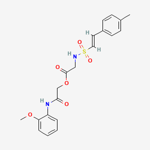 [2-(2-methoxyanilino)-2-oxoethyl] 2-[[(E)-2-(4-methylphenyl)ethenyl]sulfonylamino]acetate