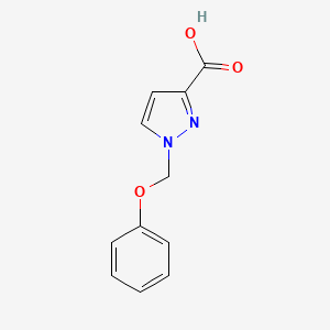 molecular formula C11H10N2O3 B2818629 1-(phenoxymethyl)-1H-pyrazole-3-carboxylic acid CAS No. 957534-84-8