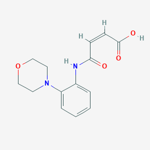 molecular formula C14H16N2O4 B281863 4-[2-(4-Morpholinyl)anilino]-4-oxo-2-butenoic acid 