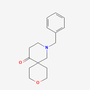 molecular formula C16H21NO2 B2818633 2-Benzyl-9-oxa-2-azaspiro[5.5]undecan-5-one CAS No. 1368039-95-5