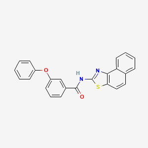 molecular formula C24H16N2O2S B2818647 N-(萘并[1,2-d]噻唑-2-基)-3-苯氧基苯甲酰胺 CAS No. 313550-10-6