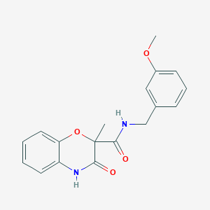 N-(3-methoxybenzyl)-2-methyl-3-oxo-3,4-dihydro-2H-1,4-benzoxazine-2-carboxamide