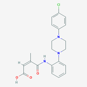 4-{2-[4-(4-Chlorophenyl)-1-piperazinyl]anilino}-3-methyl-4-oxo-2-butenoic acid