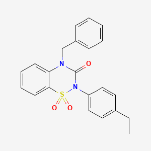 4-benzyl-2-(4-ethylphenyl)-2H-1,2,4-benzothiadiazin-3(4H)-one 1,1-dioxide