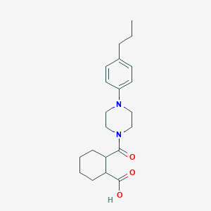 2-{[4-(4-Propylphenyl)-1-piperazinyl]carbonyl}cyclohexanecarboxylic acid