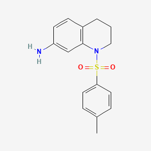molecular formula C16H18N2O2S B2818670 1-Tosyl-1,2,3,4-tetrahydroquinolin-7-amine CAS No. 857758-84-0
