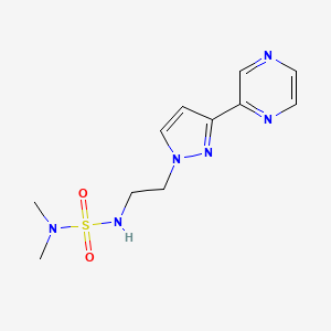 2-[1-[2-(Dimethylsulfamoylamino)ethyl]pyrazol-3-yl]pyrazine
