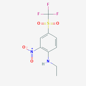 N-ethyl-2-nitro-4-trifluoromethanesulfonylaniline