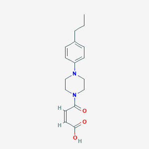 molecular formula C17H22N2O3 B281868 4-Oxo-4-[4-(4-propylphenyl)-1-piperazinyl]-2-butenoic acid 