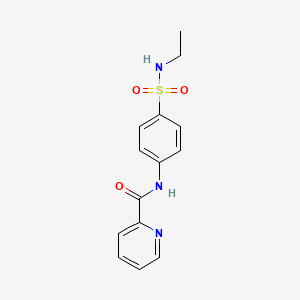 N-[4-(ethylsulfamoyl)phenyl]pyridine-2-carboxamide