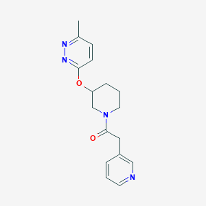 1-(3-((6-Methylpyridazin-3-yl)oxy)piperidin-1-yl)-2-(pyridin-3-yl)ethanone
