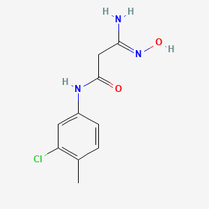 molecular formula C10H12ClN3O2 B2818697 N1-(3-chloro-4-methylphenyl)-3-amino-3-hydroxyiminopropanamide CAS No. 219528-42-4