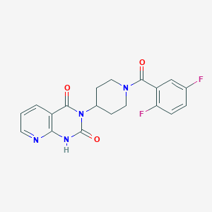 3-(1-(2,5-difluorobenzoyl)piperidin-4-yl)pyrido[2,3-d]pyrimidine-2,4(1H,3H)-dione