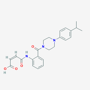 molecular formula C24H27N3O4 B281870 4-(2-{[4-(4-Isopropylphenyl)-1-piperazinyl]carbonyl}anilino)-4-oxo-2-butenoic acid 
