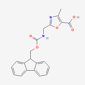 2-[(9H-Fluoren-9-ylmethoxycarbonylamino)methyl]-4-methyl-1,3-oxazole-5-carboxylic acid