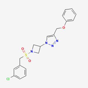1-(1-((3-chlorobenzyl)sulfonyl)azetidin-3-yl)-4-(phenoxymethyl)-1H-1,2,3-triazole