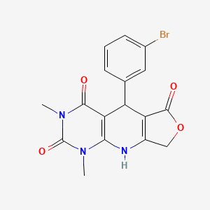 8-(3-Bromophenyl)-11,13-dimethyl-5-oxa-2,11,13-triazatricyclo[7.4.0.0^{3,7}]trideca-1(9),3(7)-diene-6,10,12-trione