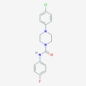 4-(4-chlorophenyl)-N-(4-fluorophenyl)piperazine-1-carboxamide