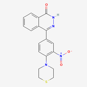 4-[3-Nitro-4-(thiomorpholin-4-yl)phenyl]-1,2-dihydrophthalazin-1-one