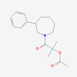 2-Methyl-1-oxo-1-(3-phenylazepan-1-yl)propan-2-yl acetate
