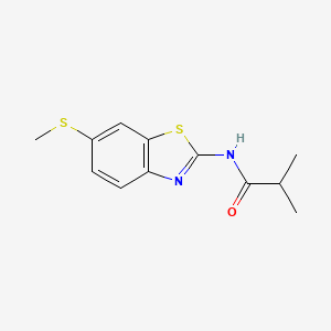 N-(6-(methylthio)benzo[d]thiazol-2-yl)isobutyramide