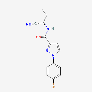 1-(4-Bromophenyl)-N-[(1S)-1-cyanopropyl]pyrazole-3-carboxamide