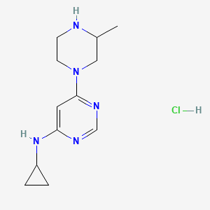 N-Cyclopropyl-6-(3-methylpiperazin-1-yl)pyrimidin-4-amine hydrochloride