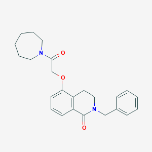 5-[2-(Azepan-1-yl)-2-oxoethoxy]-2-benzyl-3,4-dihydroisoquinolin-1-one