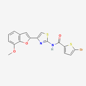 5-bromo-N-(4-(7-methoxybenzofuran-2-yl)thiazol-2-yl)thiophene-2-carboxamide
