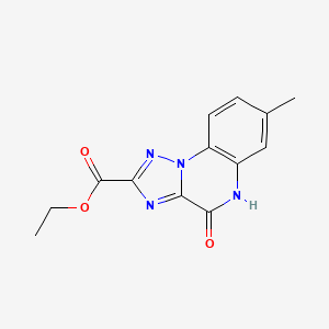 Ethyl 7-methyl-4-oxo-4,5-dihydro[1,2,4]triazolo[1,5-a]quinoxaline-2-carboxylate