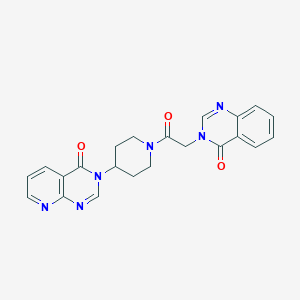 3-(1-(2-(4-oxoquinazolin-3(4H)-yl)acetyl)piperidin-4-yl)pyrido[2,3-d]pyrimidin-4(3H)-one